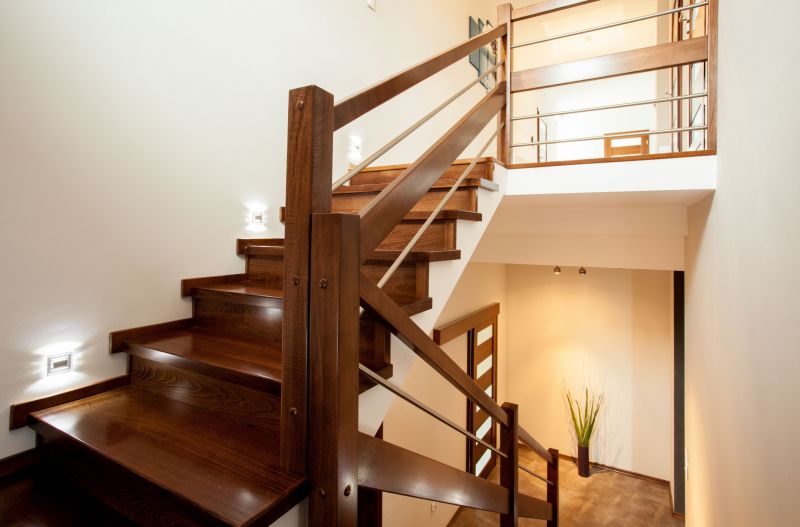 Wood Stairs with Modern Design
